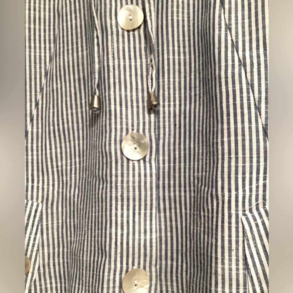 Sigrid Olsen Gray Striped Utility Jacket - Picture 2 of 11